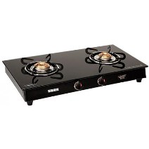 USHA COOKTOP 2 BURNER GLASS MODEL